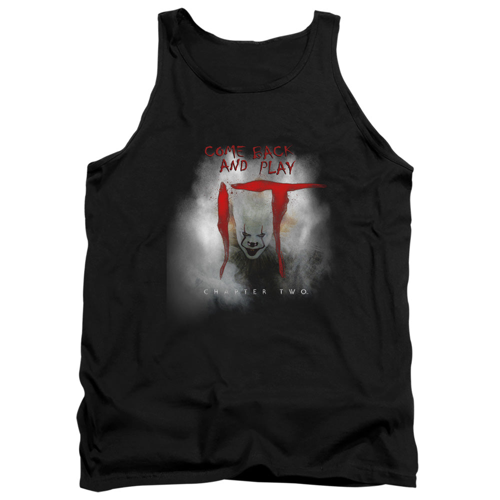 IT 2 Come Back And Play Mens Tank Top Shirt Black Officially Licensed