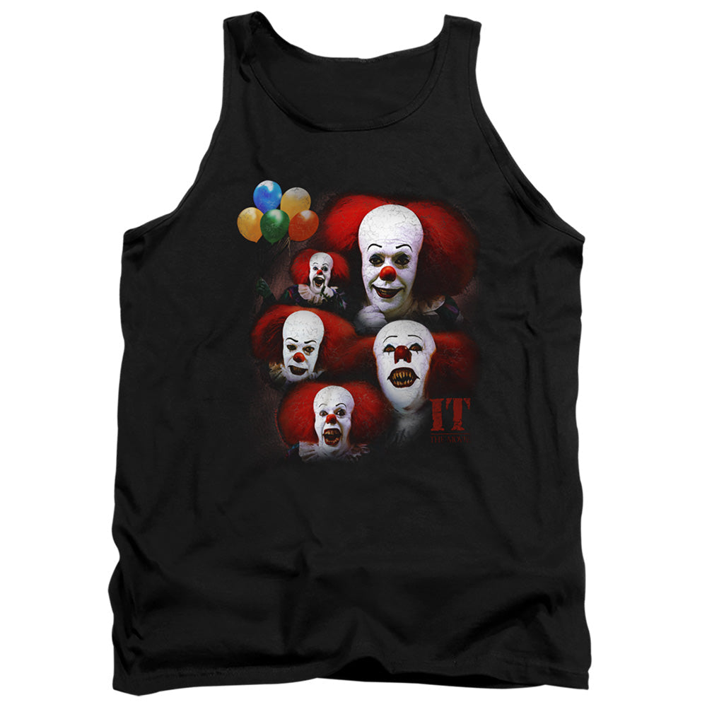 It 1990 Many Faces Of Pennywise Mens Tank Top Shirt Black Officially Licensed