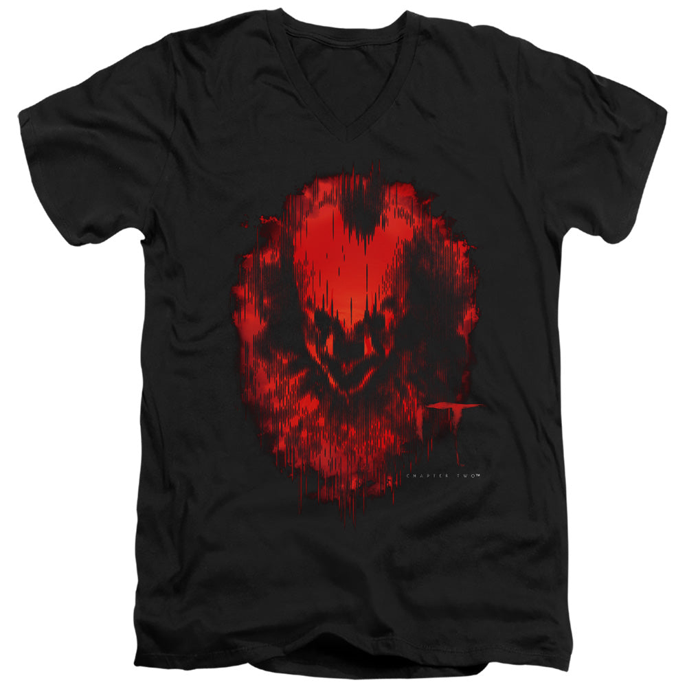 IT 2 It Isnt Dead Mens Slim Fit V-Neck T Shirt Black Officially Licensed