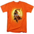 Mortal Kombat Xi From The Flames Mens T Shirt Orange Officially Licensed