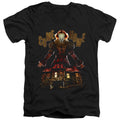 IT 2 Come Home Mens Slim Fit V-Neck T Shirt Black Officially Licensed