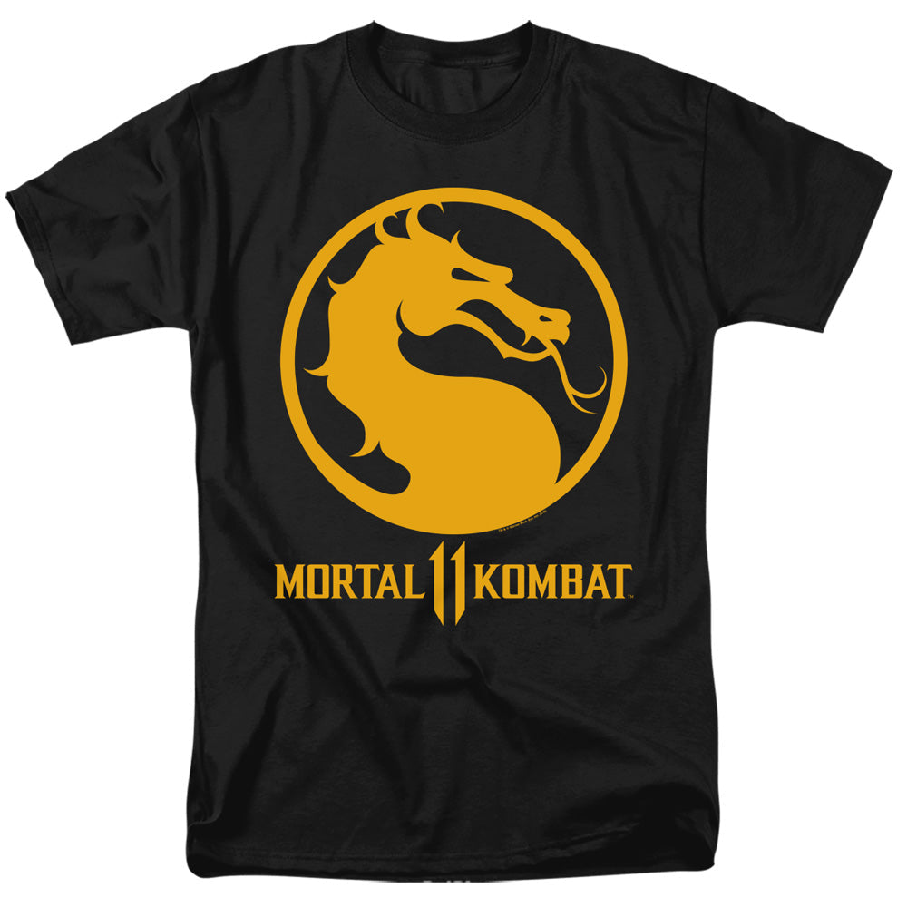 Mortal Kombat Xi Dragon Logo Mens T Shirt Black Officially Licensed