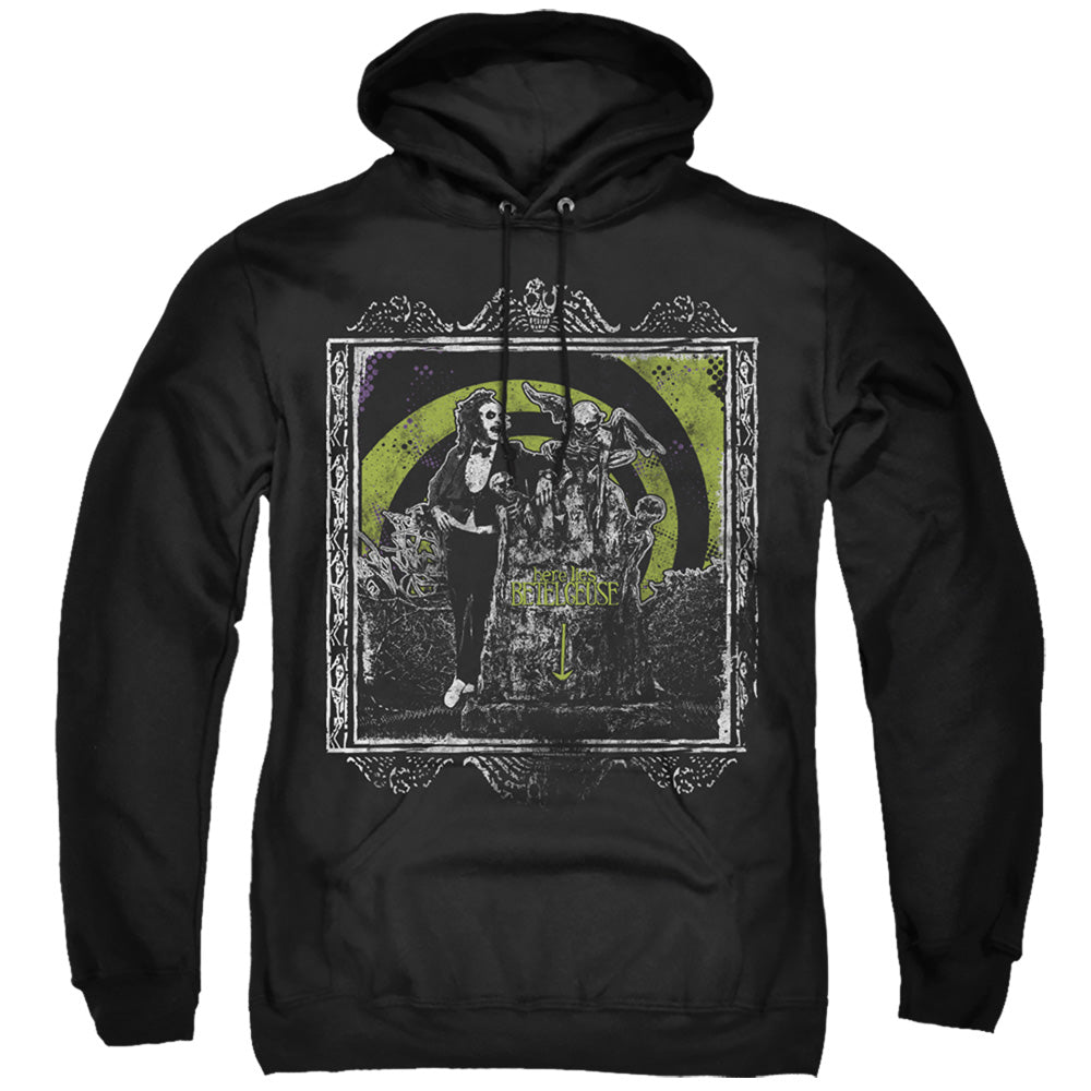 Beetlejuice Here Lies Mens Hoodie Black Officially Licensed