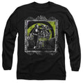 Beetlejuice Here Lies Mens Long Sleeve Shirt Black Officially Licensed Officially Licensed
