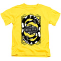 Beetlejuice We Got Worms Juvenile Kids Youth T Shirt Yellow Officially Licensed