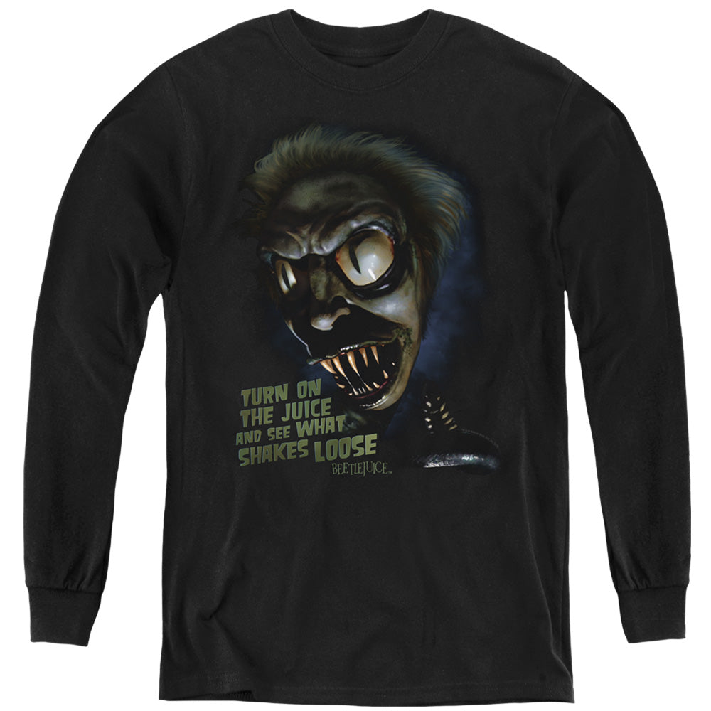 Beetlejuice Chucks Daughter Long Sleeve Kids Youth T Shirt Black Officially Licensed