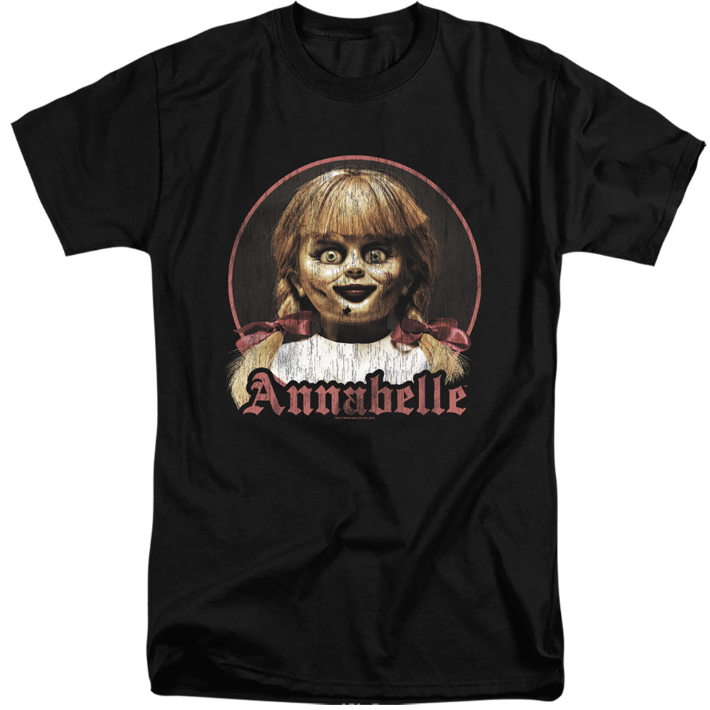 Annabelle Annabelle Portrait Mens Tall T Shirt Black Officially Licensed