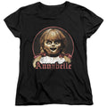 Annabelle Annabelle Portrait Womens T Shirt Black Officially Licensed
