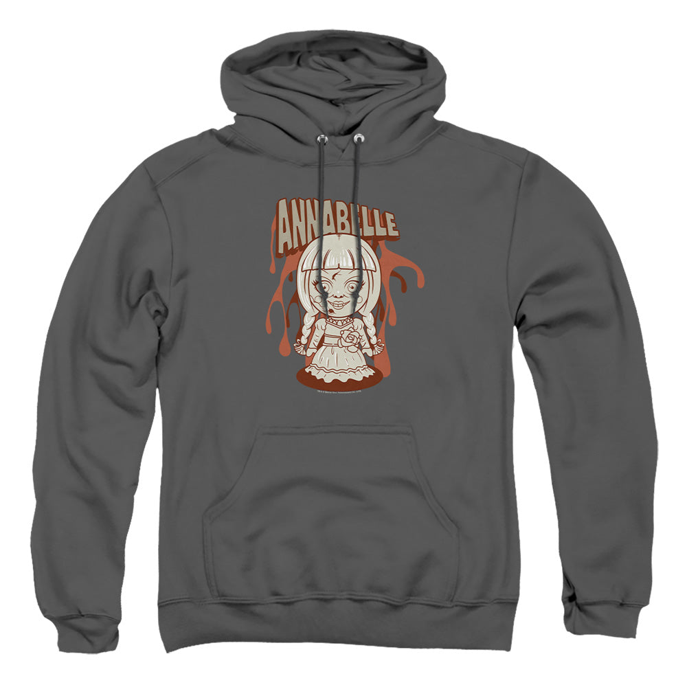 Annabelle Annabelle Illustration Mens Hoodie Charcoal Officially Licensed