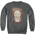 Annabelle Annabelle Illustration Mens Crewneck Sweatshirt Charcoal Officially Licensed