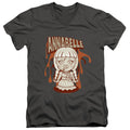 Annabelle Annabelle Illustration Mens Slim Fit V-Neck T Shirt Charcoal Officially Licensed