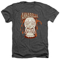 Annabelle Annabelle Illustration Heather Mens T Shirt Charcoal Officially Licensed