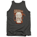 Annabelle Annabelle Illustration Mens Tank Top Shirt Charcoal Officially Licensed