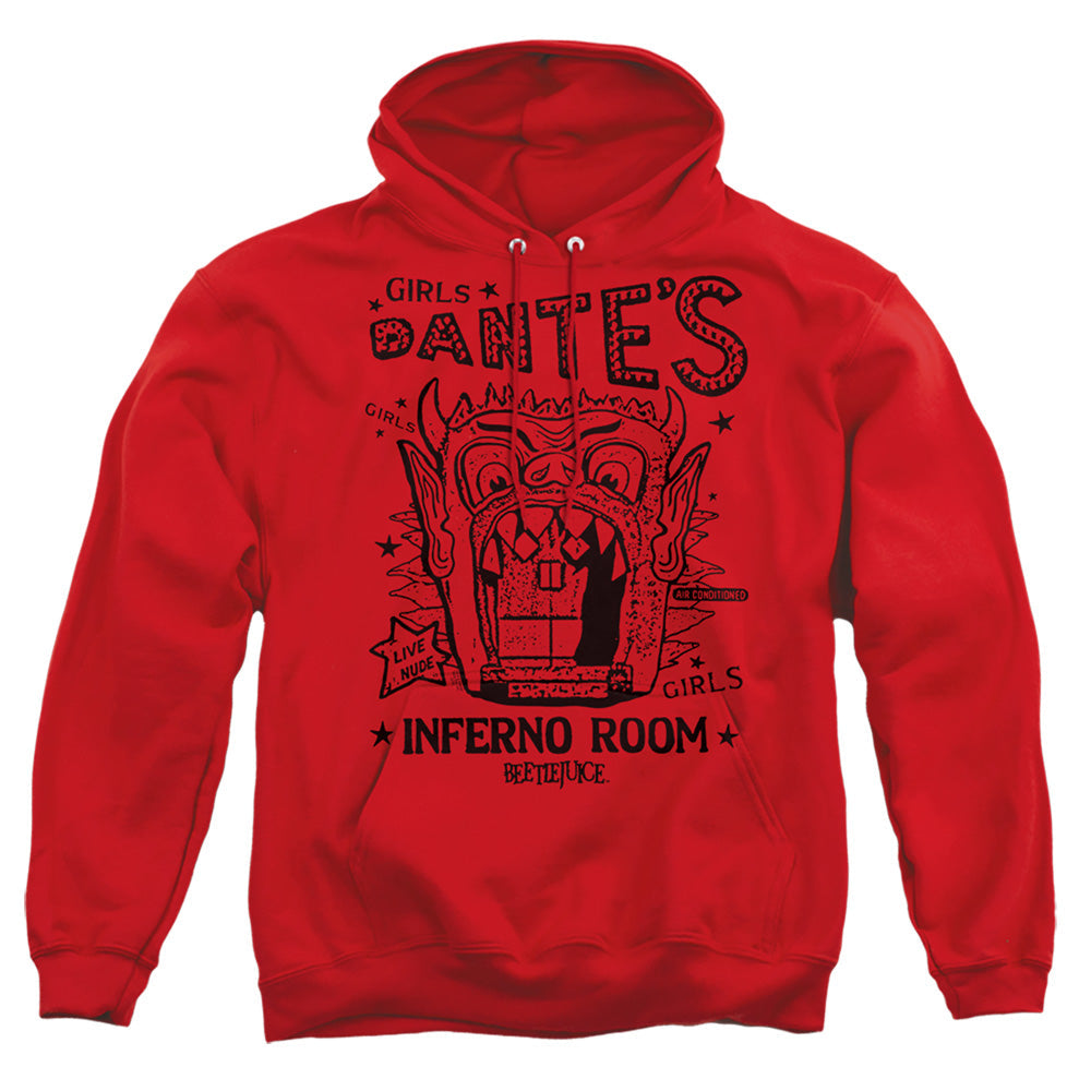 Beetlejuice Dantes Inferno Room Mens Hoodie Red Officially Licensed