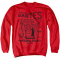 Beetlejuice Dantes Inferno Room Mens Crewneck Sweatshirt Red Officially Licensed