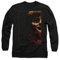 Annabelle Doll Tear Mens Long Sleeve Shirt Black Officially Licensed