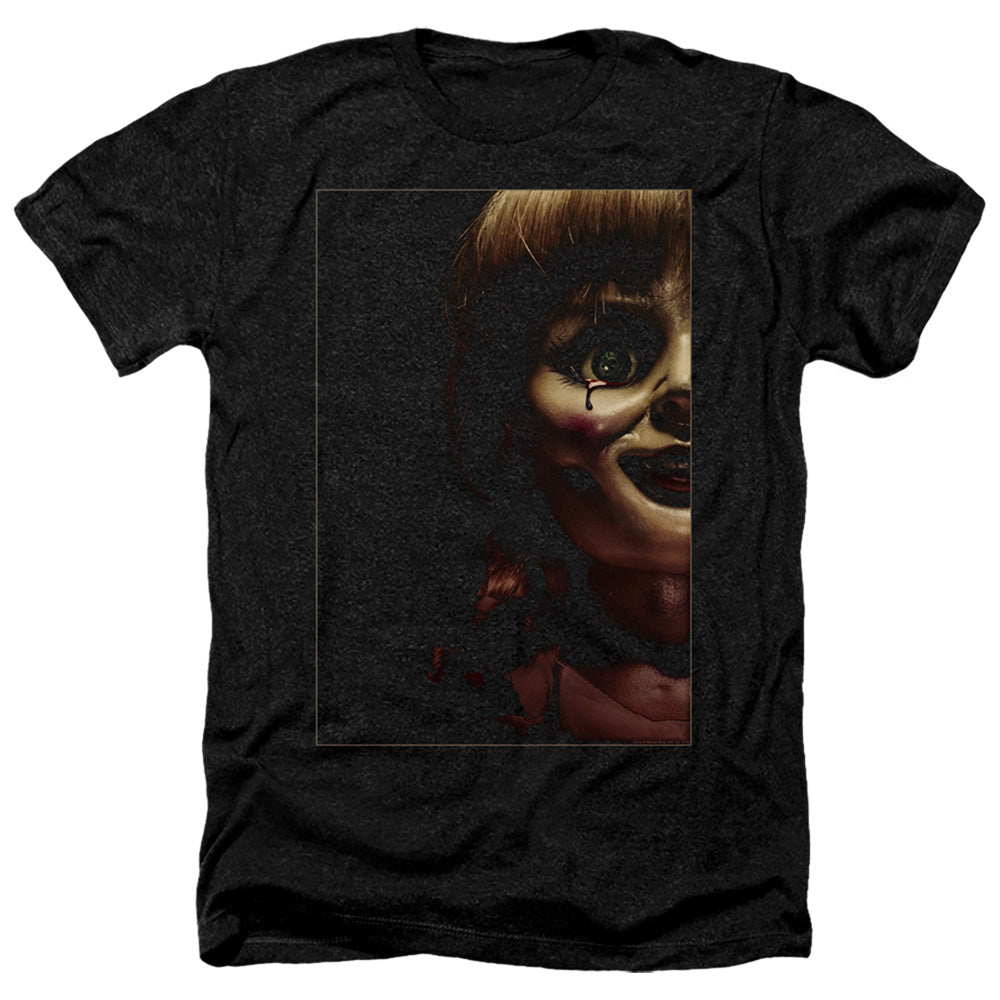 Annabelle Doll Tear Heather Mens T Shirt Black Officially Licensed