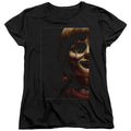 Annabelle Doll Tear Womens T Shirt Black Officially Licensed