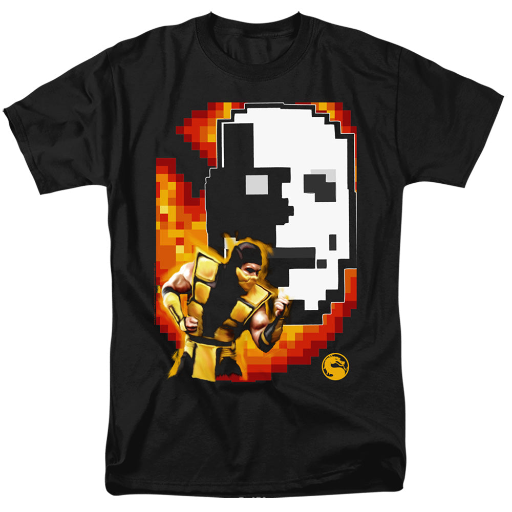 Mortal Kombat Klassic Scorpion Mens T Shirt Black Officially Licensed
