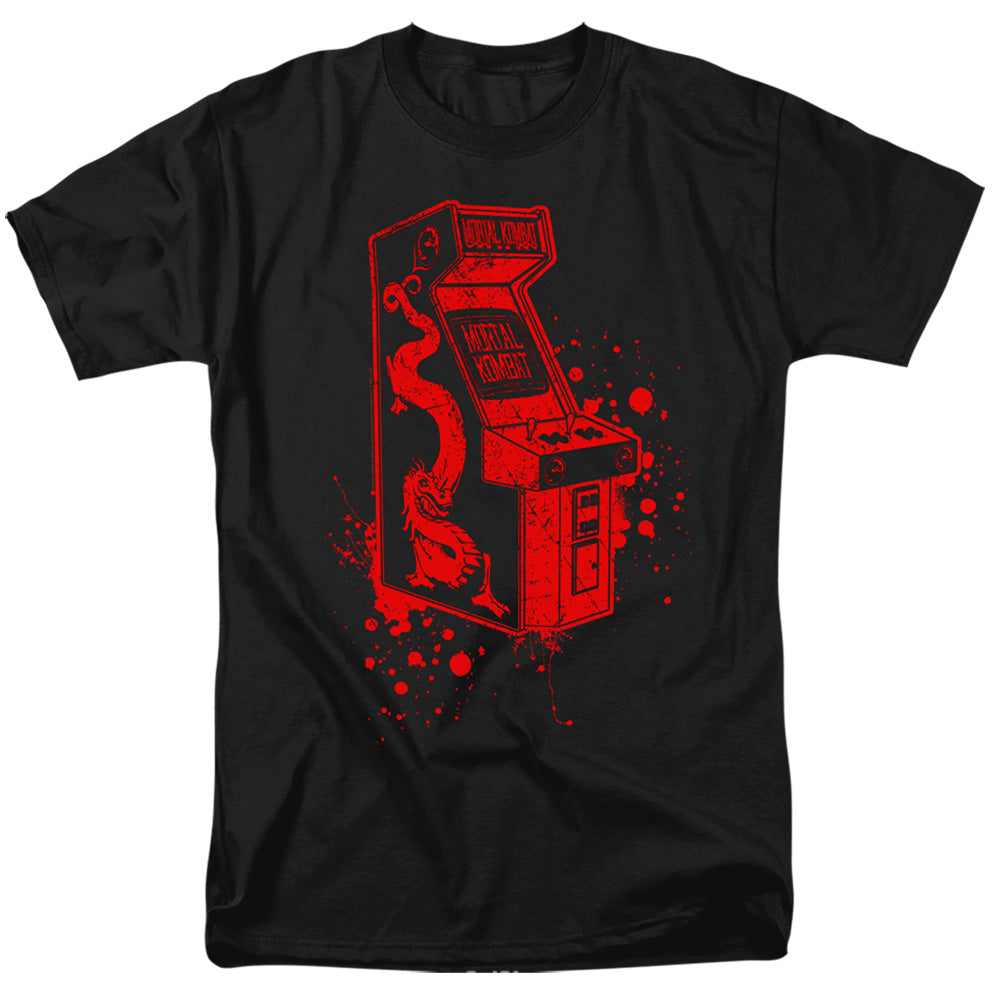 Mortal Kombat Klassic Insert Coin Mens T Shirt Black Officially Licensed