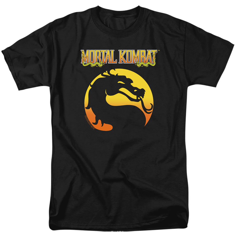 Mortal Kombat Klassic Logo Mens T Shirt Black Officially Licensed