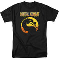 Mortal Kombat Klassic Logo Mens T Shirt Black Officially Licensed