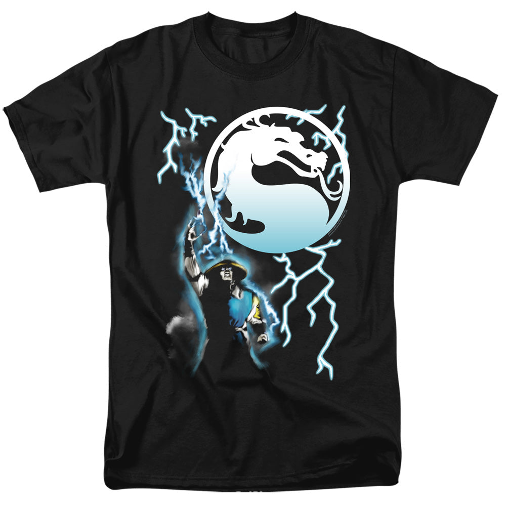 Mortal Kombat Klassic Raiden Mens T Shirt Black Officially Licensed