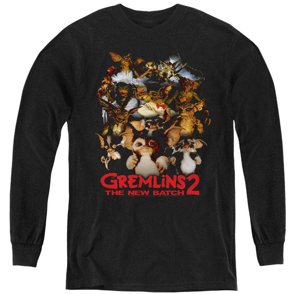 Gremlins 2 Goon Crew Long Sleeve Kids Youth T Shirt Black Officially Licensed