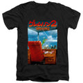 Gremlins 2 G2 Poster Mens Slim Fit V-Neck T Shirt Black Officially Licensed