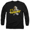 Beetlejuice Showtime Mens Long Sleeve Shirt Black Officially Licensed Officially Licensed