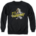 Beetlejuice Showtime Mens Crewneck Sweatshirt Black Officially Licensed