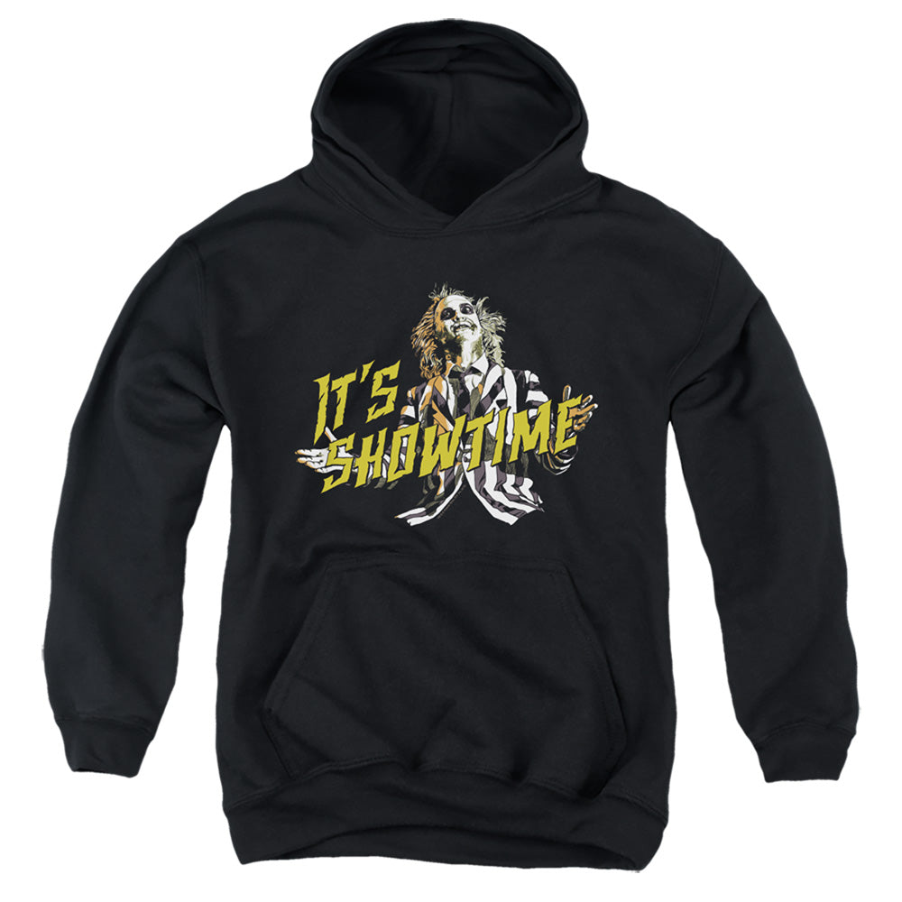 Beetlejuice Showtime Kids Youth Hoodie Black Officially Licensed