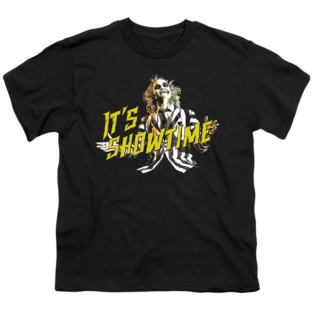 Beetlejuice Showtime Kids Youth T Shirt Black Officially Licensed
