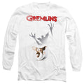 Gremlins Shadow Mens Long Sleeve Shirt White Officially Licensed Officially Licensed