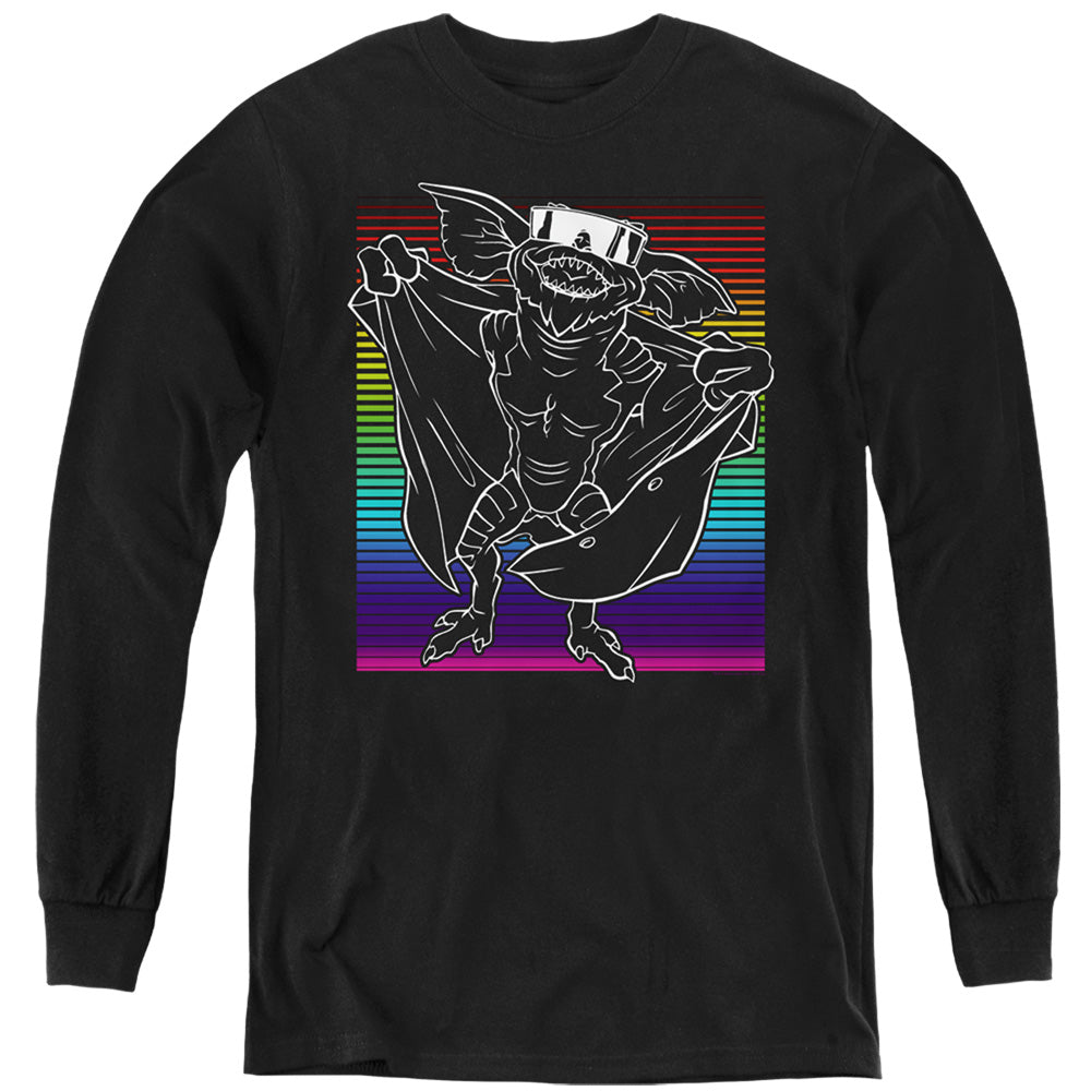Gremlins Cool Gradient Long Sleeve Kids Youth T Shirt Black Officially Licensed