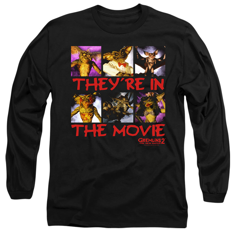 Gremlins 2 In The Movie Mens Long Sleeve Shirt Black Officially Licensed Officially Licensed