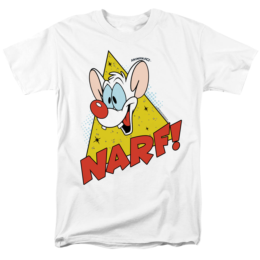Pinky And The Brain Narf Mens T Shirt White Officially Licensed