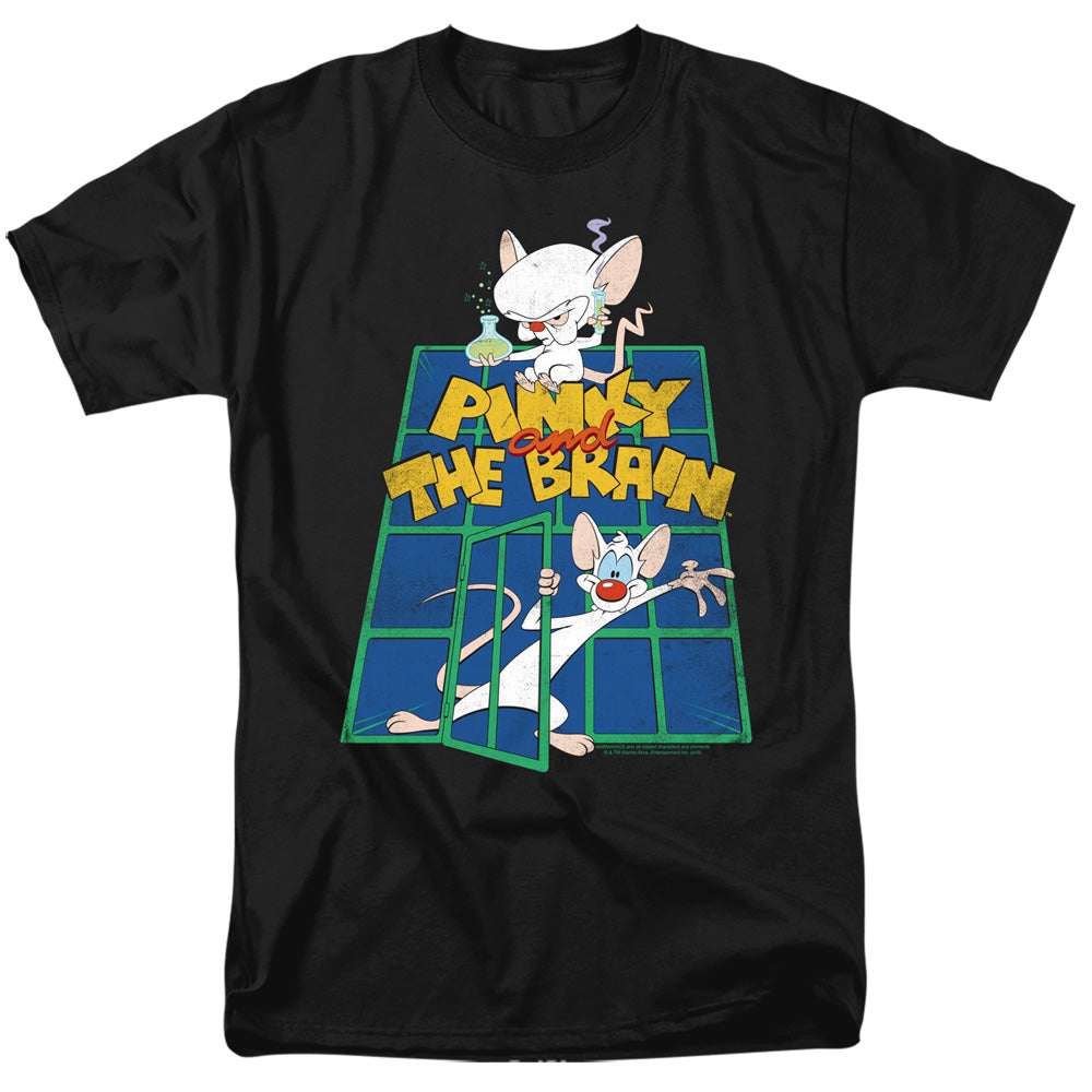 Pinky And The Brain Ol Standard Mens T Shirt Black Officially Licensed