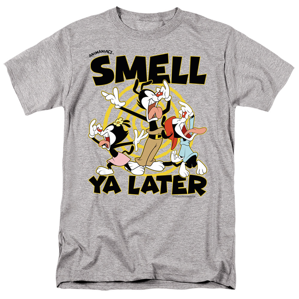 Animaniacs Smell Ya Later Mens T Shirt Athletic Heather Officially Licensed