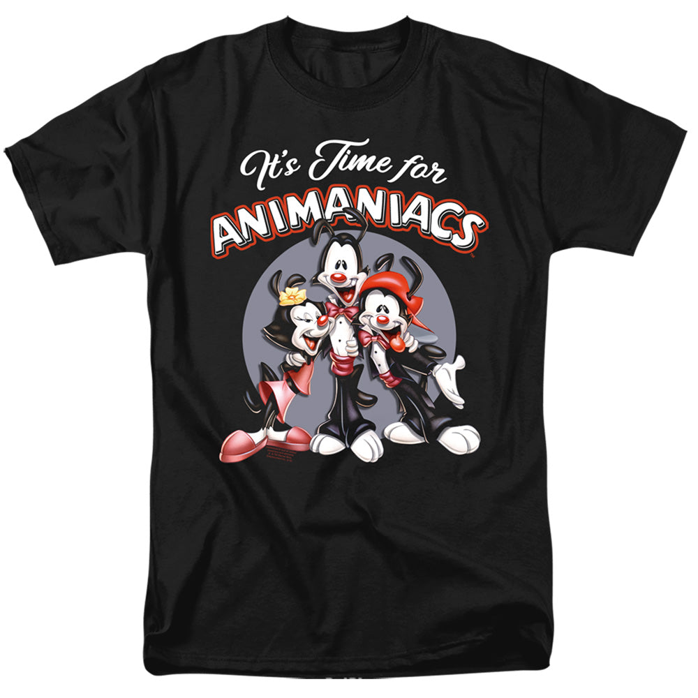 Animaniacs Its Time For Animaniacs Mens T Shirt Black Officially Licensed