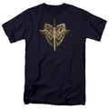 Wonder Woman Movie Sword Emblem Mens T Shirt Navy Blue Officially Licensed
