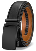 BULLIANT Men's Belt,Slide Ratchet Belt For Gift Men Dress Pant Shirt Oxfords,Trim To Fit Black847 44"-52"Waist Adjustable