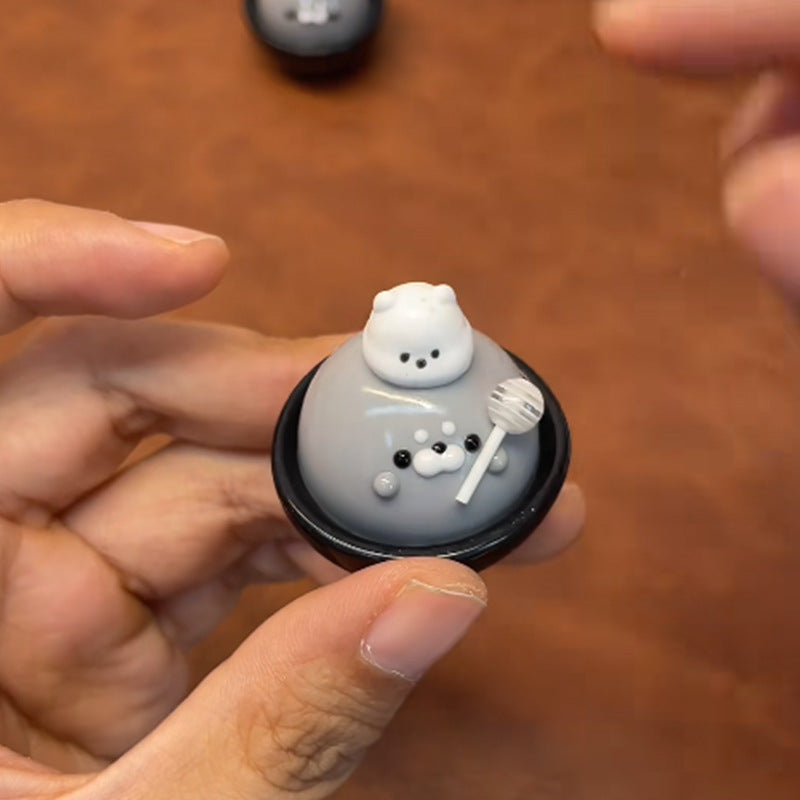 Lollipop-shaped Little Seal Toy With A Hand-painted Noseperfect As A Stress-relief Gadget