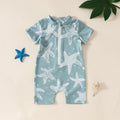 Boys' Infant Summer Swimsuit Printed Jumpsuit