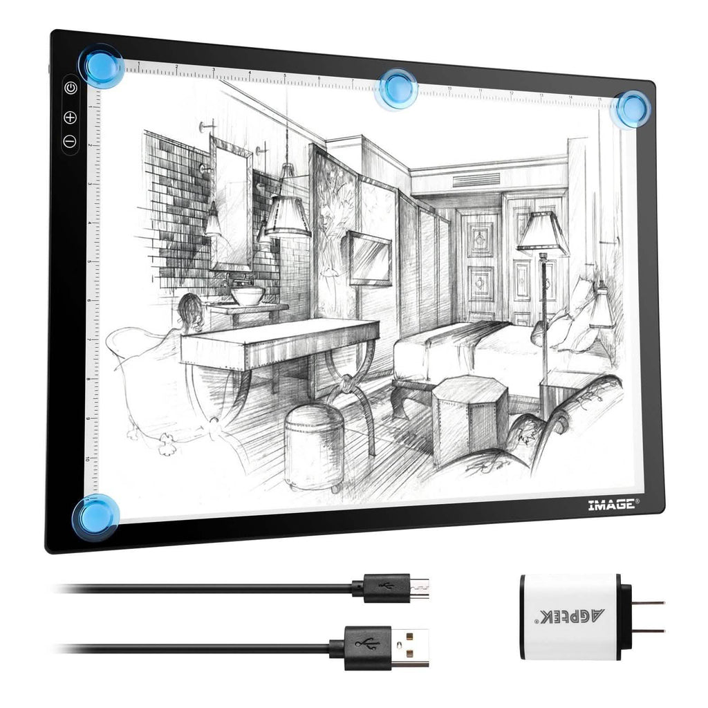 A3 Light Pad A3 LED Tracing Pad Ultra-Thin Drawing Pad Adjustable Brightness