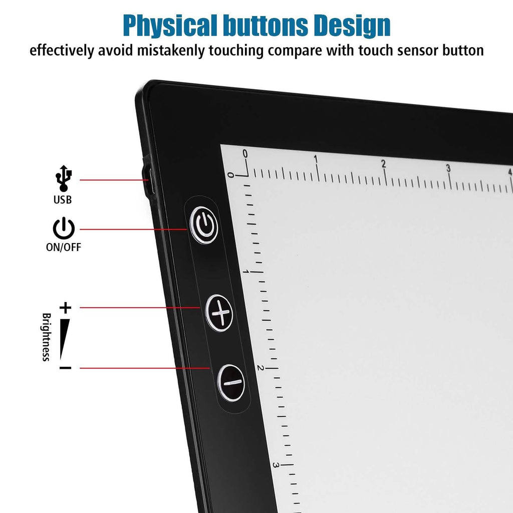 A3 Light Pad A3 LED Tracing Pad Ultra-Thin Drawing Pad Adjustable Brightness