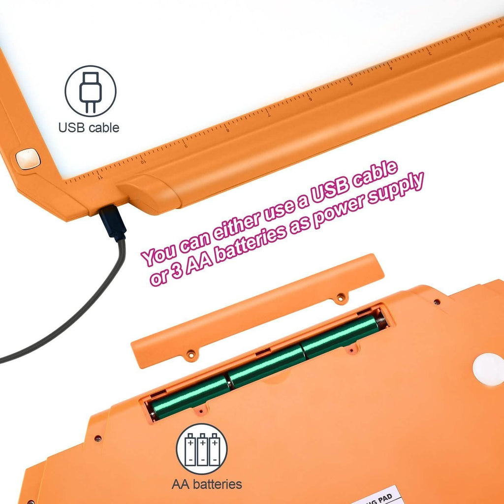 A4 Led Tracing Light Pad Box Memory Function Drawing Sketching Animation