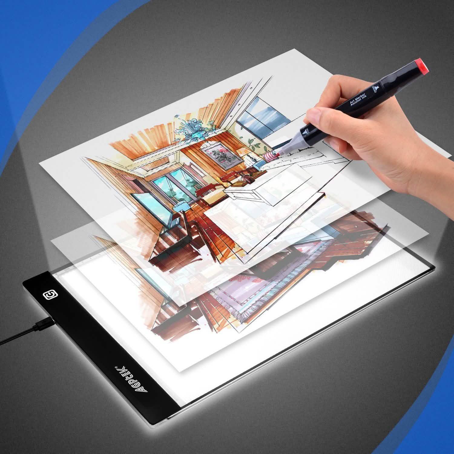 A4 Size LED Artcraft Tracing Light Pad Box Tattoo Animation Designing