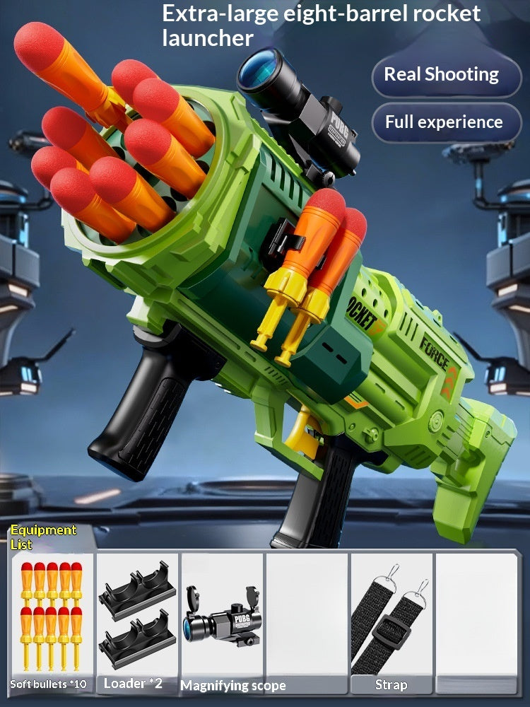 Childrens Army-Green Rocket Launcher Shooting Toy