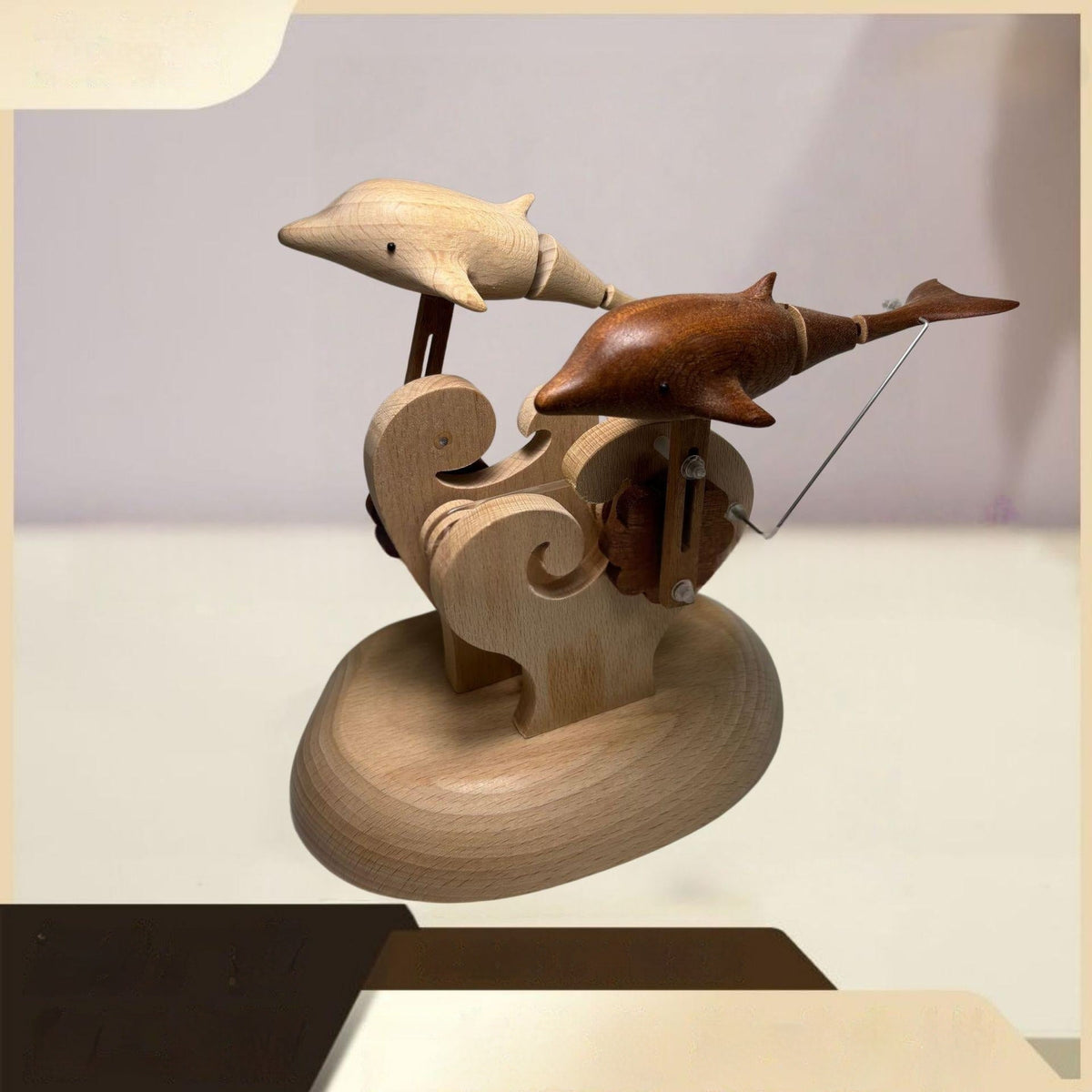 Dolphin Companion Stress-Relief Solid Wood Ornament